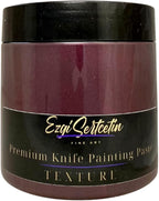 Premium Palette Knife Painting Paste|Texture Paste|Authentic Bright Colors|Ready to Use|Easy to Apply| 6oz (Burgundy)
