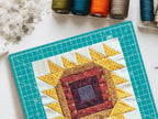 Headley Tools 12"x12" Rotating Cutting Mat, Self Healing Mat with 360-Degree Rotation & Anti-Slip Base, Sewing Board Cutting Mat Perfect for Fabric Quilting Leather Hobby Project, Turquoise