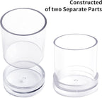 MILIVIXAY Cylinder Candle Mold Set-4PCS Pillar Candle Molds - Plastic Candle Molds for Candle Making-Candle Making Molds-120 Ft. of Wick 2 Wick Clips and 2 Wick Holders Included as a Gift.