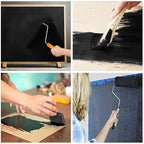 Chalkboard Paint Black Chalk Board Paint for Wood, Metal, Glass, Wall, Plaster Boards Sign, Frame Any Surface Black Matte Finish, Acrylic Non-Toxic, Quick-Dry - 250g, 9oz, Cover