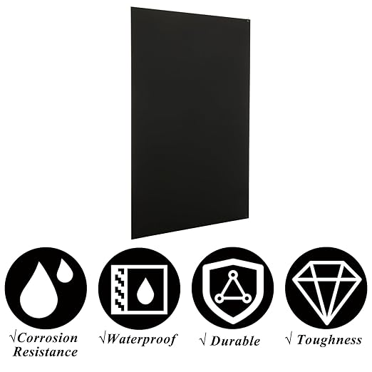 CYEAH 3 Pcs Anodized Aluminum Sheets Metal, 11.8 x 7.8 inch Metal Plates Engraving Blanks, 1 mm Thin Black Aluminum Plates Engraving Blanks for Laser Engraving, Crafting, Decoration