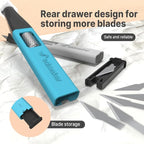 3 PCS Exacto Knife,Hidden Blade Design at The End,Comes with 5 Spare High Qualiry Carbon Steel Exacto Knife Blades. Craft Knife for Crafting, Arts,Modeling,Scrapbooking,Stencil,DIY Projects.Red