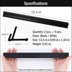 Lightweight Non-Slip Card Holder Stand – Set of 4, 13.4 Inches – Made in Japan for Card Games and TCG, Anti-Skid Base (4 Pack-Black)