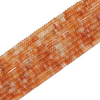 Natural Red Aventurine Disk Stone Beads 4x2mm 160pcs Rondelle Loose Semi Gemstone Beads for Jewelry Making Design