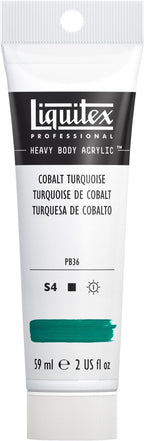 Liquitex Professional Heavy Body Acrylic Paint, 2-oz (59ml) Tube, Cobalt Turquoise