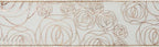 MEEDEE Floral Rose Wired 2.5 Inch Rose Gold Organza Sheer Ribbon, Wedding Bouquet Ribbon, 25 Yards Roll, Pink, For Crafts, Valentine Bow Making, Decor