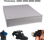 Labzhang Grey EVA Foam Cosplay, 1 Piece of 4mm Craft Foam,Cosplay Foam, 14" x 39" Ultra-high Density 80 kg/m3 EVA Foam Sheets (Grey-4mm)