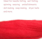 Wool Roving Bulk - 8.82oz Super Wool Chunky Yarn, Wool Roving Top for Needle Felting, Soft Felting Wool Supplies for Hand Spinning, Blending, Weaving and DIY Craft