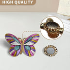 Needle Minder Magnet, Magnetic Needle Minder, Needle Minders Magnetic Cross Stitch Accessories, Magnetic Needle Holder, Life Tree, Butterfly, Cats, Owl, Heart (Butterfly)