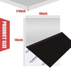 6061 Aluminum Sheet Plate, 10" x 14" x 1/4" Thickness Heavy Duty Aluminum Sheets Plates with Protective Film, Rectangle Aluminum Plate Solid Metal Sheet Plate for DIY Projects Base Plate