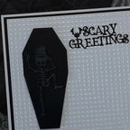 Cutting Dies Metal Stencils Scrapbooking Tools Flowers Lace Frame DIY Embossing Template for Paper Card Making Album Arts Crafts Supplies (Coffin Shape-6.8x13.8cm)