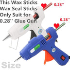 Rose Wax Seal Sticks, ONWINPOR 20pcs Glue Gun Wax Sealing Sticks for Waxseal Stamp, Mini Sealingwaxsticks Suit for 0.28''Glue Gun (Rose Red)