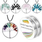 EuTengHao 6 Colors Jewelry Copper Wire Jewelry Beading Wire for Bracelet Necklaces Craft Jewelry Making Supplies (66 Yards,24 Gauge)
