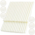 Pearl White Wax Seal Sticks, 30pcs Sealing Wax Sticks, HOSEALING Glue Gun Wax Seal Sticks for Wax Seal Stamp, Premium Sealing Wax for Wedding Invitations, Letter, Envelope (Mini Size)