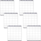 6 Pieces Stamp Block Clear Acrylic Stamping Blocks Tools Set with Grid Lines for DIY Crafts Scrapbooking Card Making Ornaments Stamping Projects