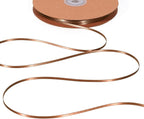 LaRibbons Brown Satin Ribbon 1/8 Inch 100 Yards Thin Luxury Double Faced Mocha Mousse Silk Ribbon for Flower Bouquet Crafts Gift Wrapping Wedding Decoration
