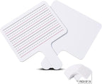 Epic Creations Dry Erase Paddles - 24 Pack 8.11 x 6.14 Inches - Double Sided Handheld Whiteboard - Dry Erase Signs - Hand Held White Board - Auction Paddles - White Board Paddles,Hand Dry Erase Board