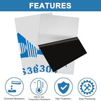 2Pcs 304 Stainless Steel Sheets Metal 8" x 12" x 1/32" (0.80MM) Inch 304 Stainless Steel Plates 20 Gauge Stainless Steel Shim Stock Plates Metal Sheets for Crafting, Stovetop