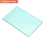 MECCANIXITY 2 Pcs Stained Glass Sheet Mosaic Tile 7.9 Inch x 5.9 Inch Lake Blue Stained Glass Sheets for Crafts DIY Art Project