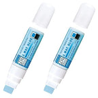 Kuretake Zig 2Way Glue Pen, 15mm Board Tip 2pcs Set, Quick Dry Liquid Stick Marker, for Artists, Crafting, Scrapbooking, Gift Card, Calligraphy, Made in Japan