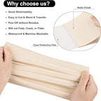 VINYL FROG Heat Transfer Vinyl Roll HTV Vinyl - 12" x5ft Cream Iron on Vinyl for T-Shirts, Heat Press Vinyl for DIY Craft Designs (Cream)