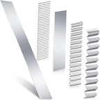 Honoson 10 Pieces Flexible Polymer Clay Tissue Blade Cutters Slicer Carbon Steel Polymer Clay Cutting Slicing Tools for Blade DIY Shaping Modelling Slicing Sculpting, Straight and Wave