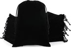 Velvet Drawstring Jewelry Bag, 50Pcs Black Dice Bag, 7x10 Tarot Card Holder, Or Wrapping Halloween Party Favors, Small Bussiness, Toys, Board Game