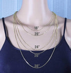 Wholesale 12 PCS Gold Plated Solid Brass Flat Cable Chain Finished Necklace Chains Bulk for Jewelry Making (26 Inch(2 MM))