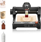 LONGER Ray5 mini Laser Engraver, 12000mm/min High-Speed Cutter for Wood, Metal, Acrylic, Leather, DIY CNC, 130x130mm Engraving Area, WiFi, Emergency Stop Safety (5.5W) Diameters
