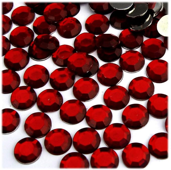 The Crafts Outlet 144pc Rhinestones Round 10mm - Flatback Beer Brown