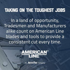 American Line Single Edge Razor Blades - 100-Pack - 0.012" Heavy Duty High Carbon Steel for Extra Durability and Long Life - 66-0448