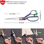 Fabric Scissors Professional 10" Sewing Scissors,Heavy Duty Shears for Fabric,Leather,Raw Materials,Dressingmaking,Upholstery Shears for Dressmakers Students Office Crafting