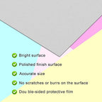 Galvanized Metal Sheet 12" x 16" x 1/16Inch Galvanized Steel Sheet Plates for Magnetic Mount Board Wall 16GA(1.50MM) Galvanized Steel Plate Panels Stock for Roof Flashing Fixing Repair, Crafts, DIY