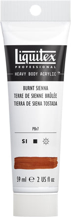 Liquitex Professional Heavy Body Acrylic Paint, 2-oz (59ml) Tube, Burnt Sienna