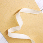 CT CRAFT LLC Ivory Cotton Ribbon 3/8" x 10 Yards for Home Décor Gift Present Wrapping DIY Crafts Birthday Wedding Bouquet Christmas