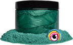 Eye Candy Pigments Premium Green Mica Powder - Rainbow Green (50gr) - for Epoxy, Resin, Soap, Paint, Woodworking, Acrylic Pouring, Bath Bombs, Fishing Lures - DIY Arts and Crafts Additive