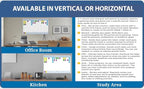 Sky Blue 7-Column Task, Goals & Objective Wall Horizontal Organizer 36" x 56". Complete with Marker