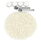 Yoption 360Pcs Cream White Sealing Wax Beads with 2 Spoons and 4 Tea Candles for Wax Seal Stamps, Cards, Wedding Invitations, Wine Packaging, Gift Wrap, Envelopes