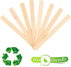Wooden Paint Stir Sticks - Rewiss 10 Inch Paint Sticks Stirrers for Paddles Resin or Wood Craft Sticks, Garden and Library Markers(Pack of 50)