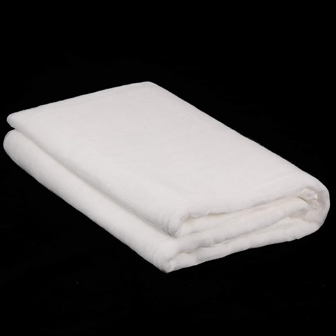 Cheesecloth, Reusable and Breathable, Unbleached Cotton Fine Mesh Weave Cheesecloth, Use for Cooking, Straining, Filtering, Baking (White, Grade 50-Large 252 Sq Feet)