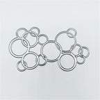 Mvchifay Cutting Dies for Card Making Metal Die-Cuts Scrapbooking Tool Hollow Frame DIY Craft Punch Template Embossing for Paper Album Decor (Bubble string-10.3x6cm)