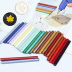 Pearl Purple Wax Sealing Sticks - 10pcs for Glue Gun and Seal Stamp, Melting Wax for 0.43'' Glue Gun
