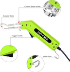 Fabric Cutter Rope Cutter Utility Knife With Guide Foot, Air Cooled Electric Hot Knife Foam Cutting Tool with Adjustable Power Blades for Cutting Belt Cloth（Yellow)
