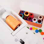 Sewing Thread Kit, 10 PCS, All Purpose Sewing Thread 40wt, Assorted Colors Each 800 Yards of Polyester Threads for Sewing Machine, Hand Stitching, Quilting, Serger (Bright Color Series)