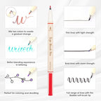 WRITECH Brush Tip Marker Pens: Artist Markers Flexible Tip Water Based 12ct Assorted Colors for Journaling Adult Coloring Hand Lettering Calligraphy Drawing Vibrant Colored