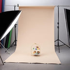 Yizhily Seamless Photogrphy Background Paper, Paper Backdrop Roll for Photoshoot, 53" x16', Ivorine, Egg Nog