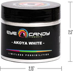 Eye Candy Pigments Premium White Mica Powder - Akoya White (50gr) - for Epoxy, Resin, Soap, Paint, Woodworking, Acrylic Pouring, Bath Bombs, Fishing Lures - DIY Arts and Crafts Additive