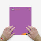 8.5 x 11" Violet Color Paper Smooth, for School, Office & Home Supplies, Holiday Crafting, Arts & Crafts | Acid & Lignin Free | Regular 20lb Paper - 100 Sheets