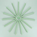 Yoption 15 Pieces Sage Green Glue Gun Sealing Wax Sticks for Wax Seal Stamp, Great for Wedding Invitations, Envelopes, Cards, Christmas Gift Ideas, Wine Packages