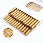 Wax Seal Stick, Ioggtser 26 PCS Mini Glue Gun Wax Seal Stick for Wax Seal Stamp, Sealing Wax Sticks for Wedding Invitations, Cards, Envelopes (Brown)